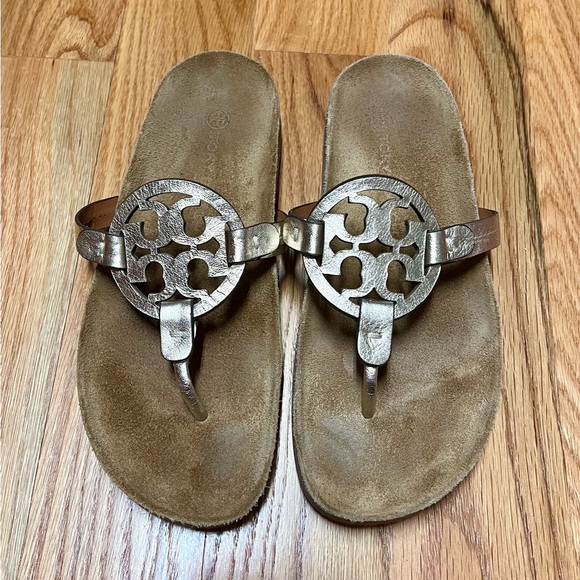 Tory Burch Miller Cloud | Gold, Size 7 - Box and Dust Bag included - Picture 2 of 7